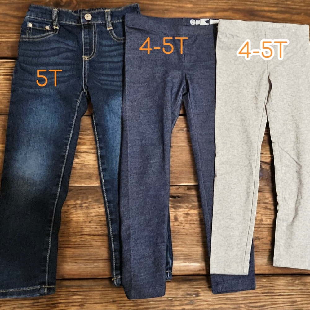 Kids Denim and Leggings Set